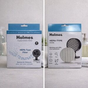 (2) Holmes Replacement Filters HEPA-Type Filter Compatible With HAP120 P Filter